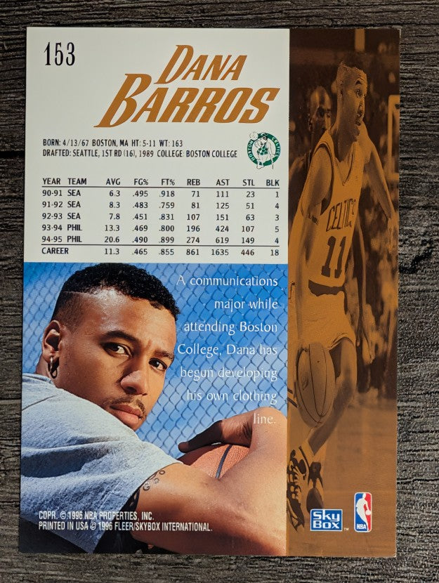 1995-96 SkyBox Premium #153 Dana Barros