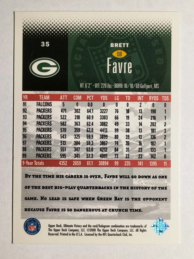 2000 Ultimate Victory #35 Brett Favre