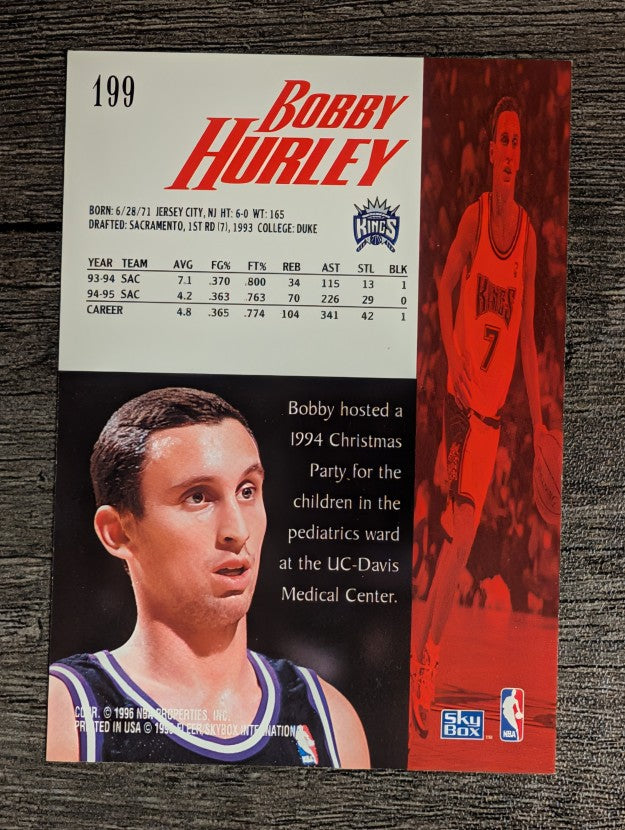 1995-96 SkyBox Premium #199 Bobby Hurley