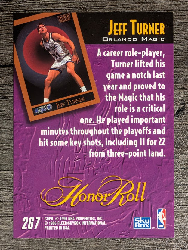 1995-96 SkyBox Premium #267 Jeff Turner HR