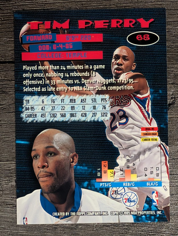 1995-96 Stadium Club #68 Tim Perry