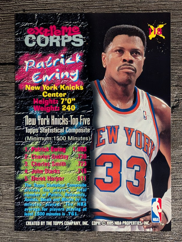 1995-96 Stadium Club #118R Patrick Ewing EC Red