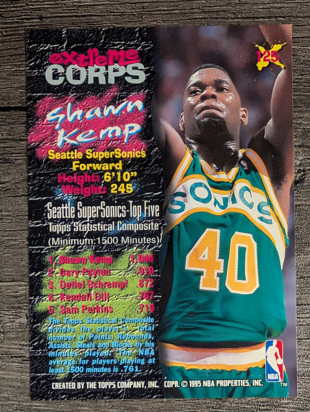 1995-96 Stadium Club #125R Shawn Kemp EC Red