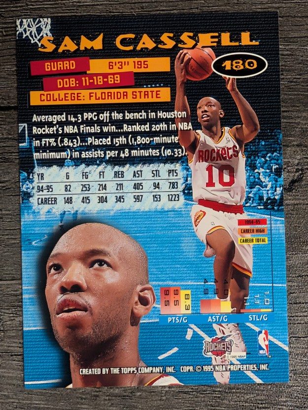 1995-96 Stadium Club #180 Sam Cassell
