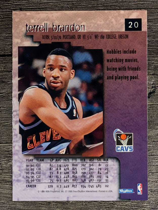 1996-97 SkyBox Premium #20 Terrell Brandon