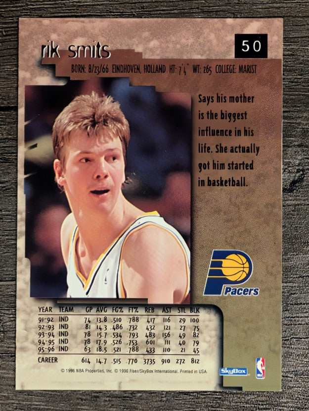 1996-97 SkyBox Premium #50 Rik Smits