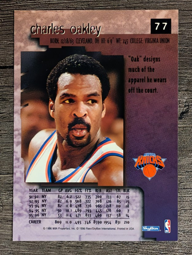 1996-97 SkyBox Premium #77 Charles Oakley