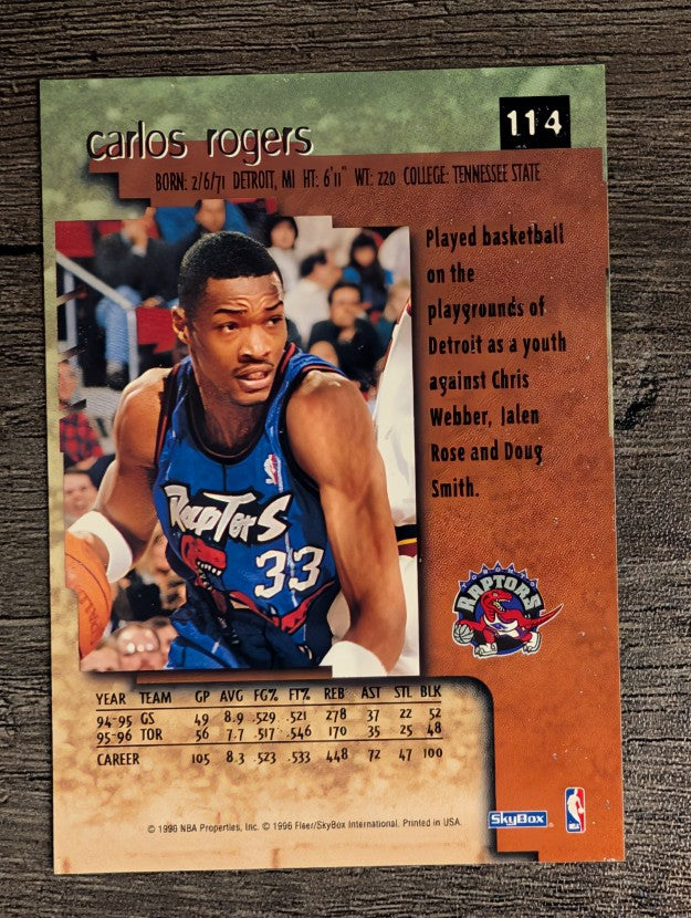 1996-97 SkyBox Premium #114 Carlos Rogers