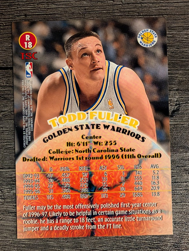 1996-97 Stadium Club Rookies 2 #R18 Todd Fuller