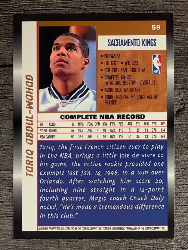 1998-99 Topps #59 Tariq Abdul-Wahad