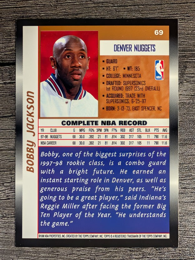 1998-99 Topps #69 Bobby Jackson