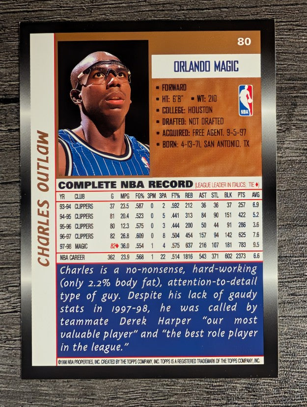1998-99 Topps #80 Bo Outlaw