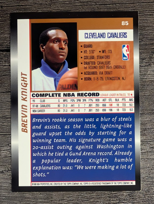 1998-99 Topps #85 Brevin Knight