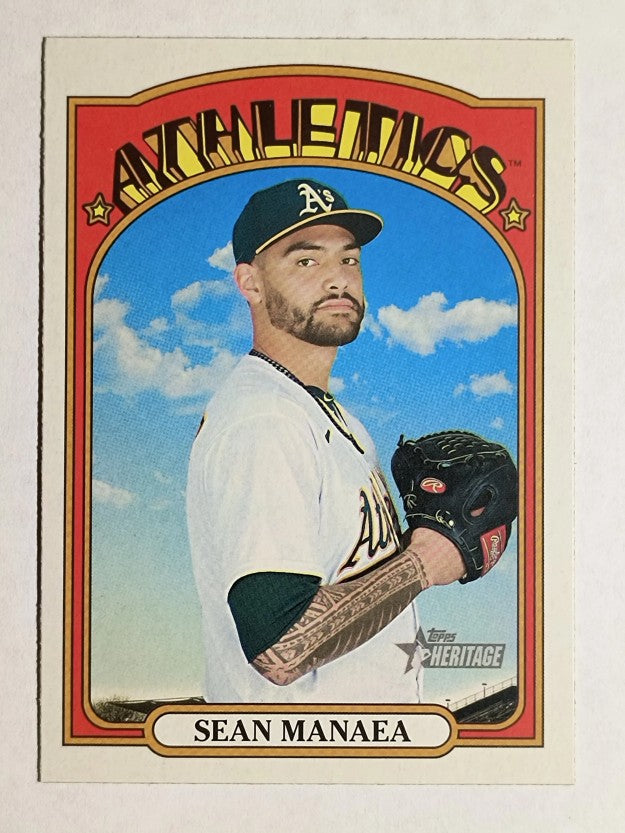 2021 Topps Heritage #333 Sean Manaea