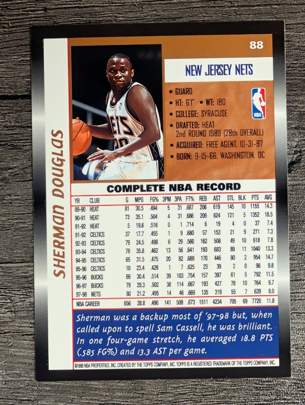 1998-99 Topps #88 Sherman Douglas