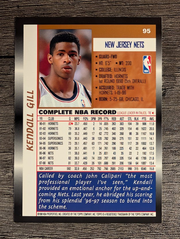 1998-99 Topps #95 Kendall Gill