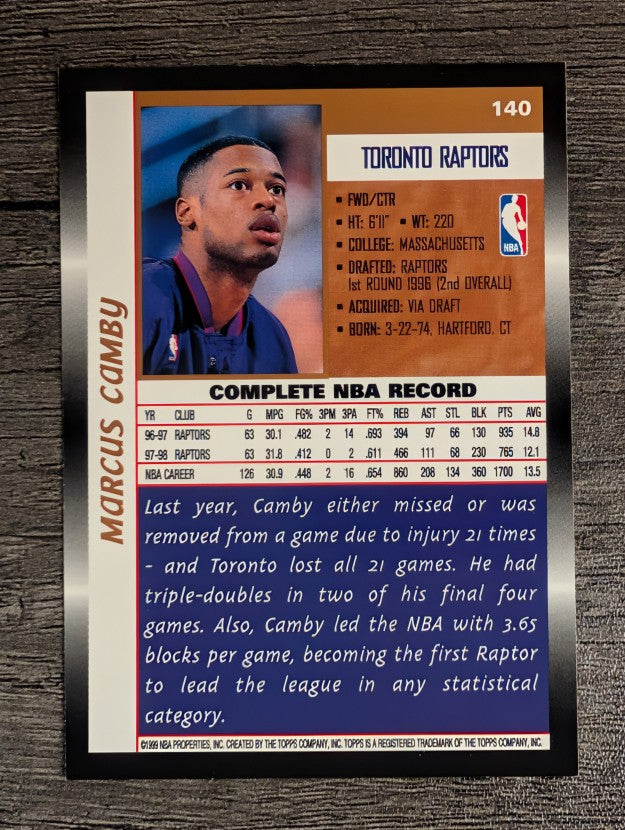 1998-99 Topps #140 Marcus Camby