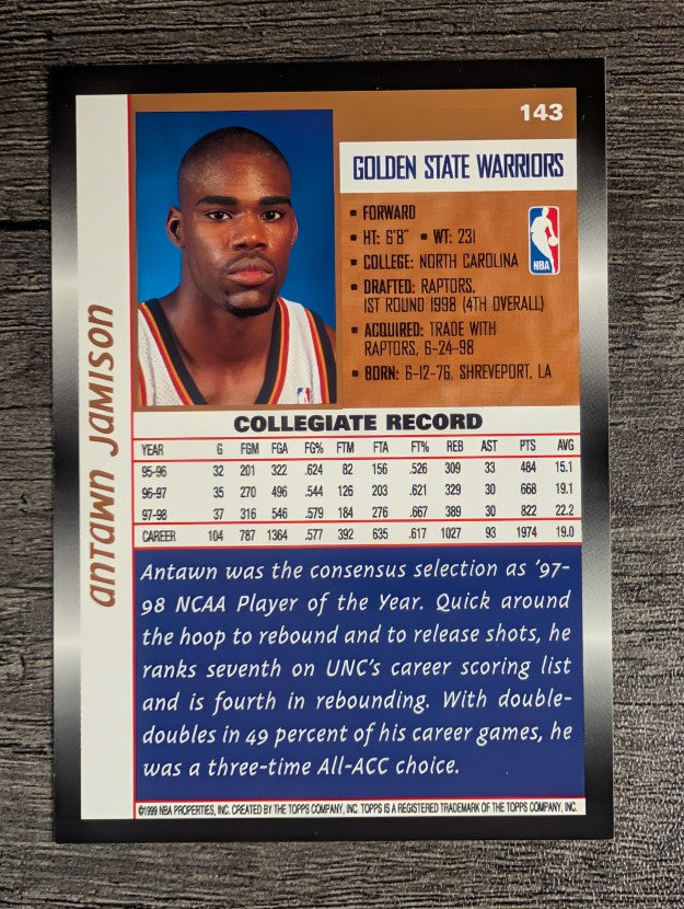 1998-99 Topps #143 Antawn Jamison RC