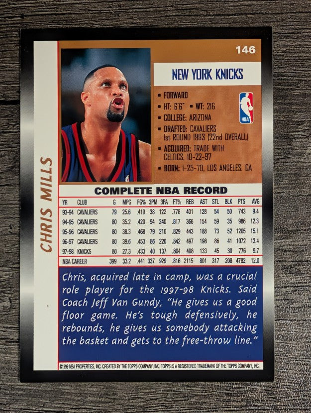 1998-99 Topps #146 Chris Mills
