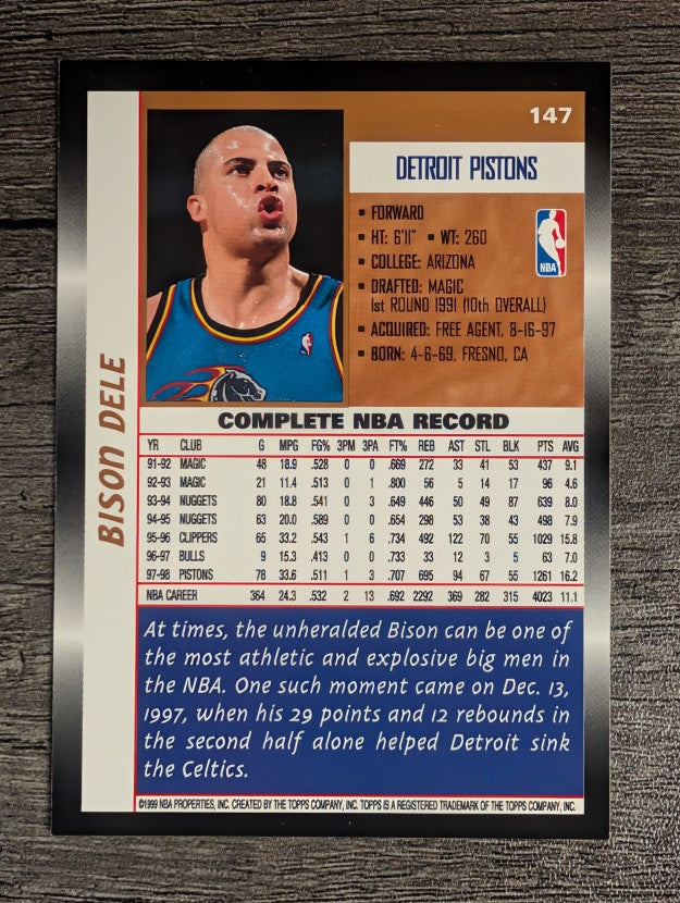 1998-99 Topps #147 Bison Dele
