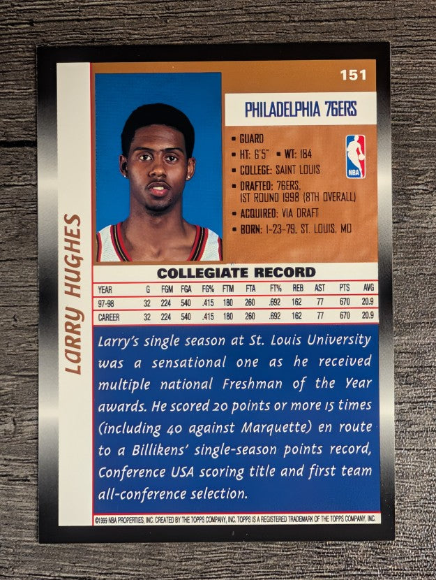 1998-99 Topps #151 Larry Hughes RC