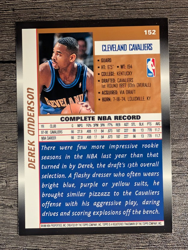 1998-99 Topps #152 Derek Anderson