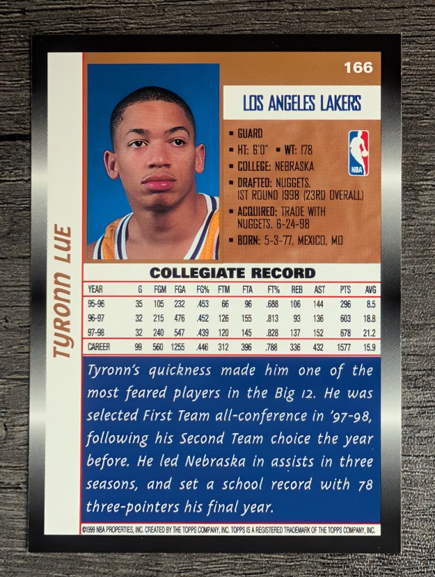 1998-99 Topps #166 Tyronn Lue RC
