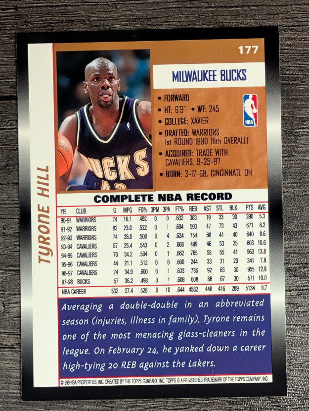 1998-99 Topps #177 Tyrone Hill