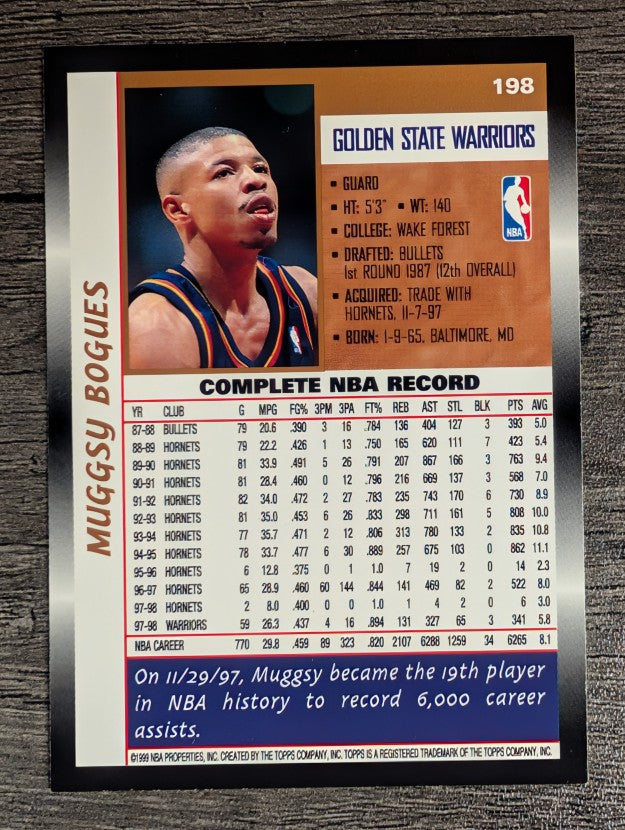 1998-99 Topps #198 Muggsy Bogues