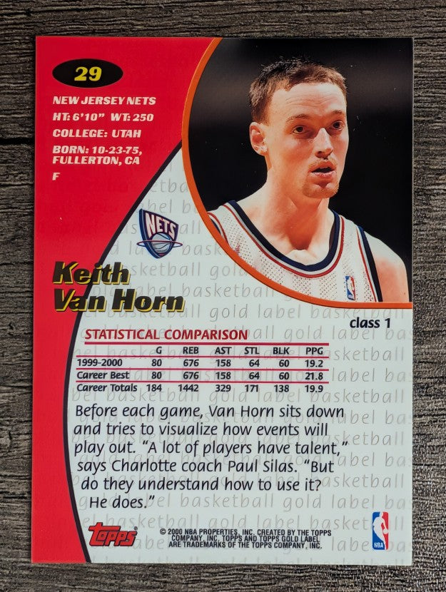 2000-01 Topps Gold Label Class 1 #29 Keith Van Horn
