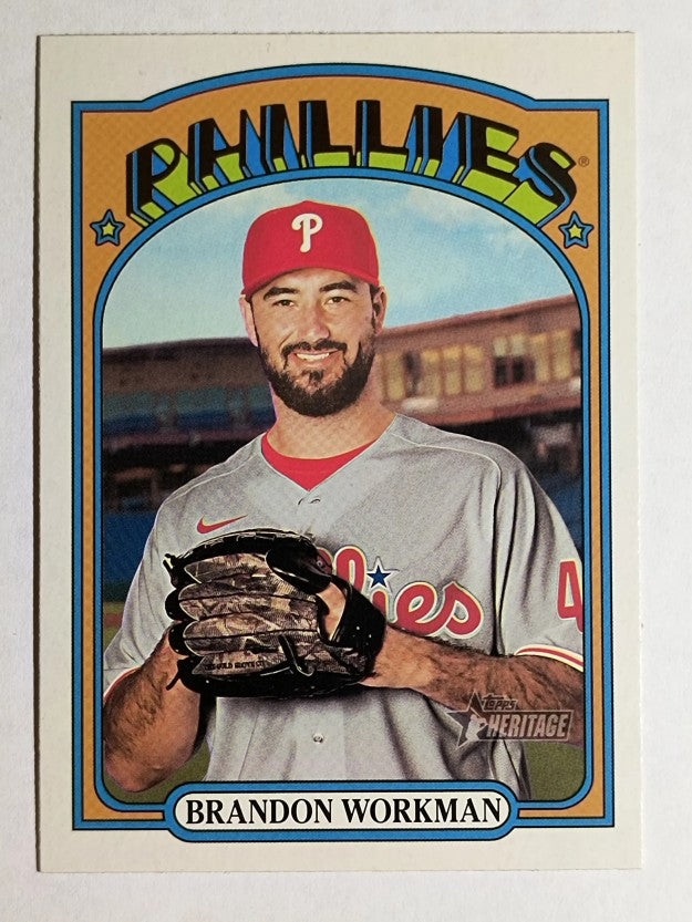 2021 Topps Heritage #337 Brandon Workman