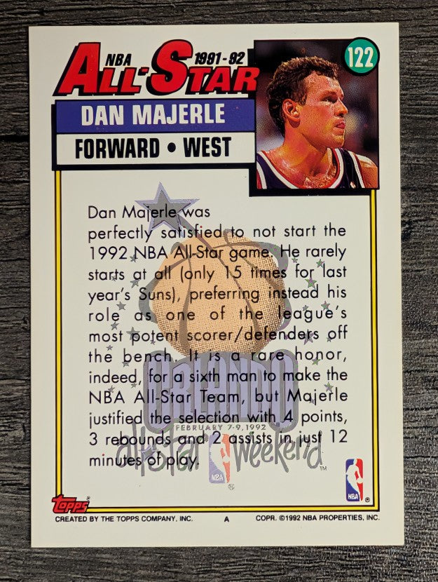 1992-93 Topps #122 Dan Majerle AS