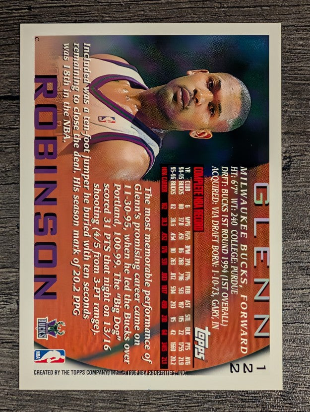 1996-97 Topps #122 Glenn Robinson