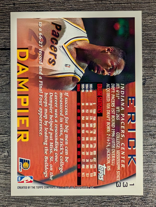1996-97 Topps #133 Erick Dampier RC