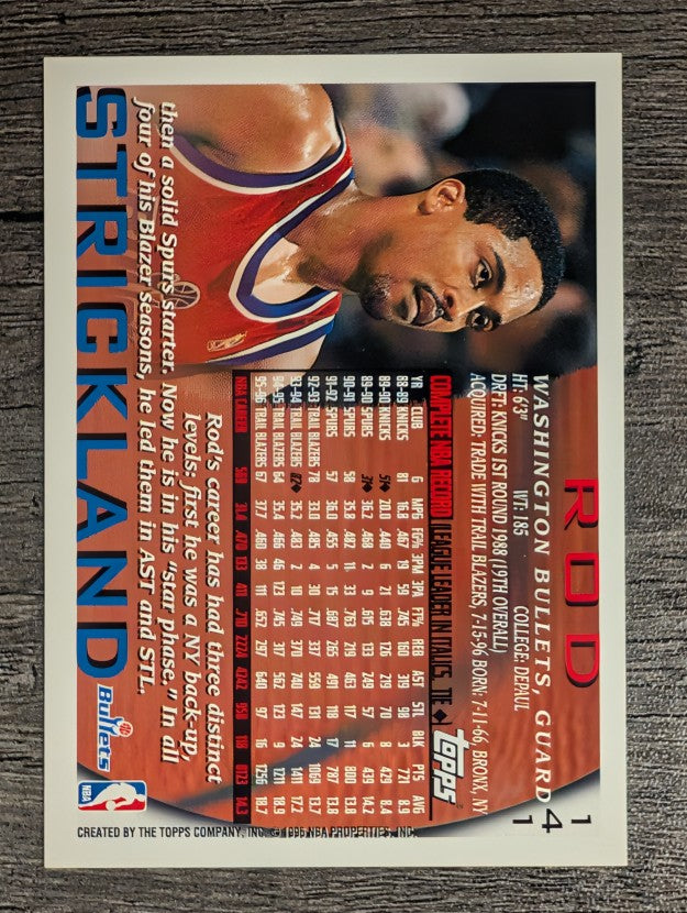 1996-97 Topps #141 Rod Strickland