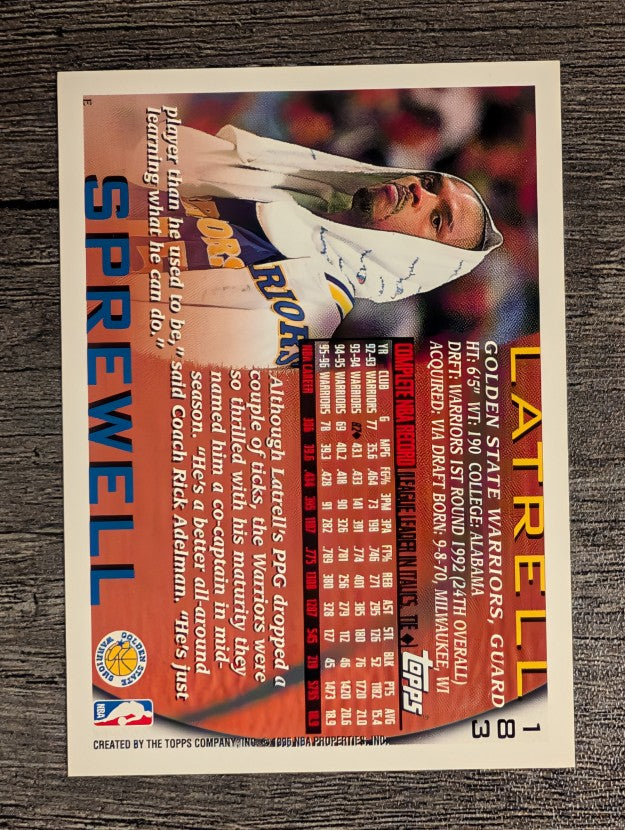 1996-97 Topps #183 Latrell Sprewell