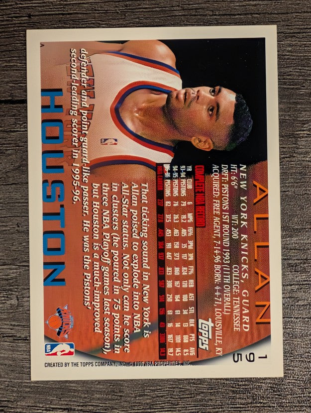 1996-97 Topps #195 Allan Houston