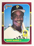 1987 Donruss Opening Day #163B Barry Bonds COR/Photo is Bonds