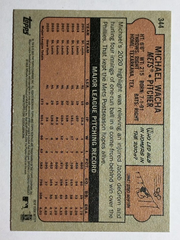 2021 Topps Heritage #344 Michael Wacha