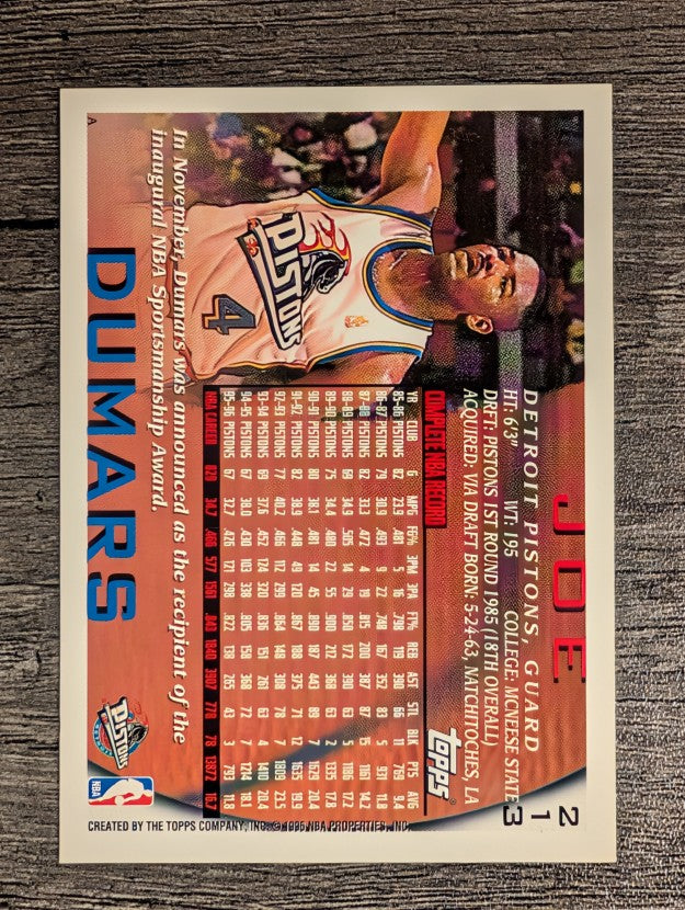 1996-97 Topps #213 Joe Dumars