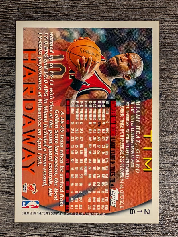 1996-97 Topps #216 Tim Hardaway