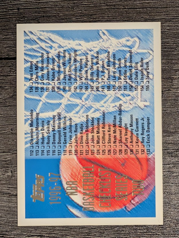 1996-97 Topps #221 Checklist
