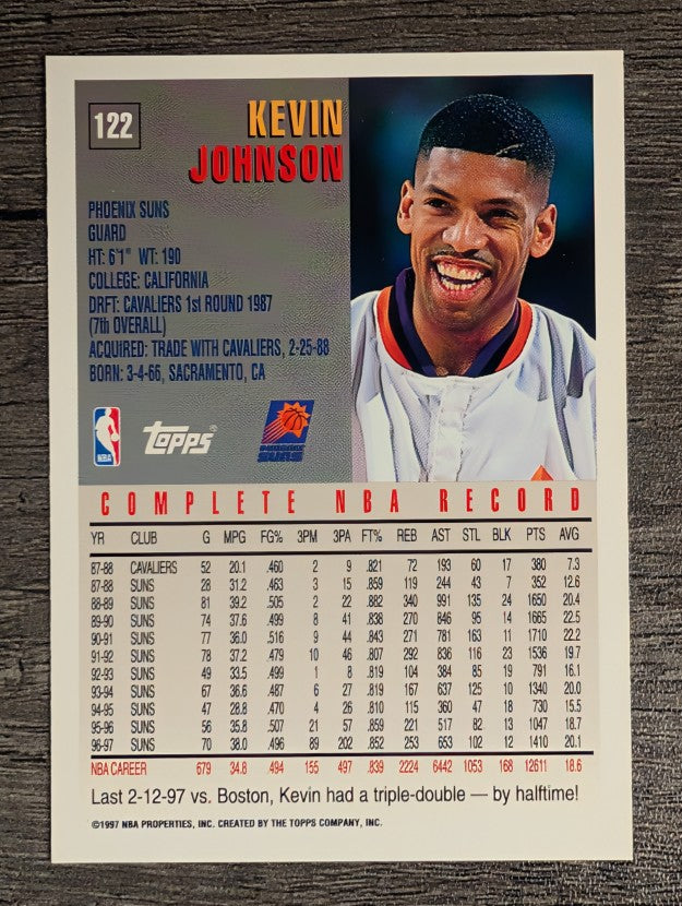 1997-98 Topps #122 Kevin Johnson