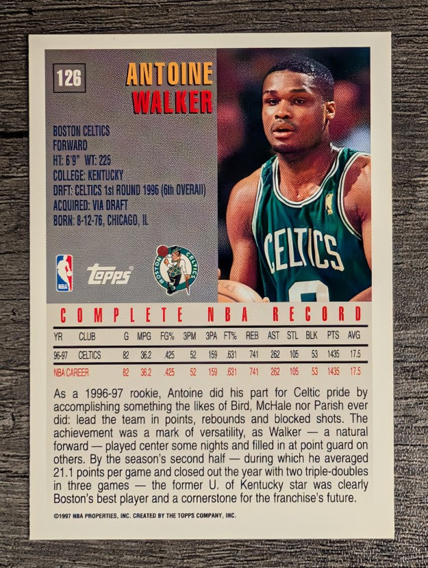 1997-98 Topps #126 Antoine Walker