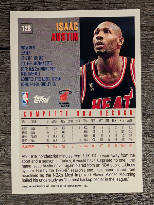 1997-98 Topps #128 Isaac Austin