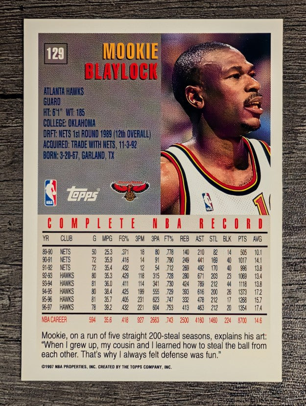 1997-98 Topps #129 Mookie Blaylock