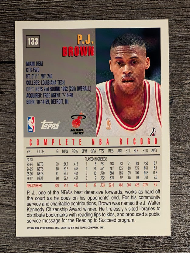 1997-98 Topps #133 P.J. Brown