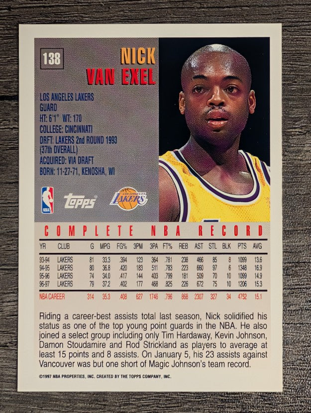 1997-98 Topps #138 Nick Van Exel