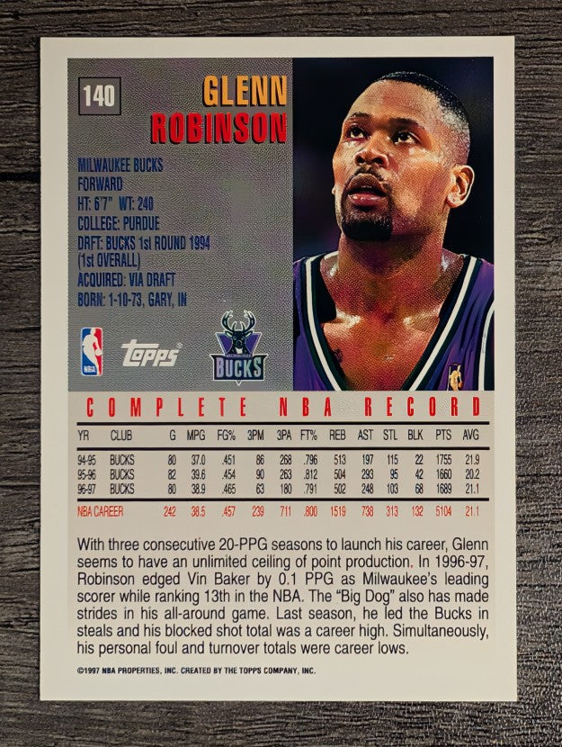 1997-98 Topps #140 Glenn Robinson