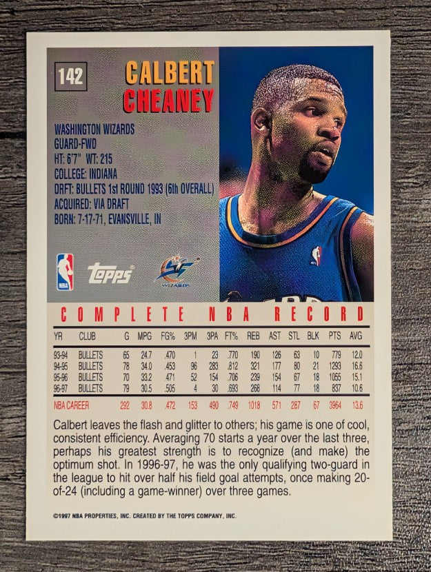 1997-98 Topps #142 Calbert Cheaney